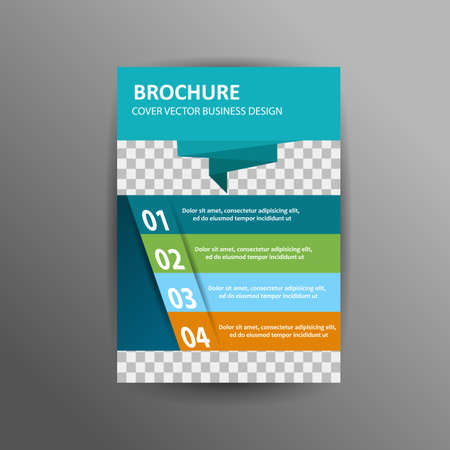 A4 cover annual flyer report business vectorのイラスト素材