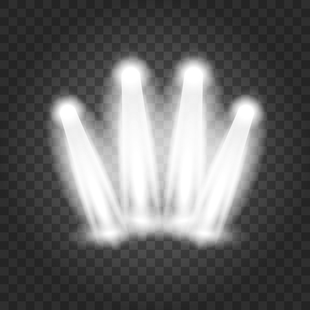 Glowing lights effect, flare, explosion and stars.のイラスト素材