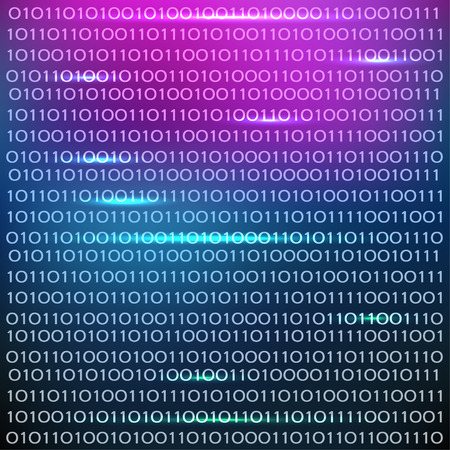 Binary code colorful and modern background designのイラスト素材