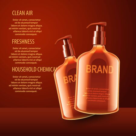 Realistic cosmetic tubes and bottles for yout projectsの写真素材