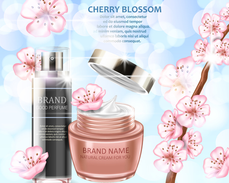 Vector 3D cosmetic illustration for your designのイラスト素材