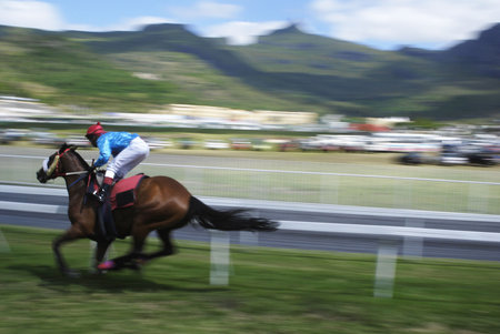 Horse racingの写真素材