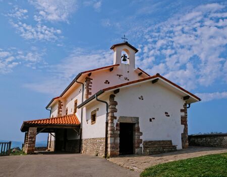 hermitage san telmo summer day in zumaiaの写真素材