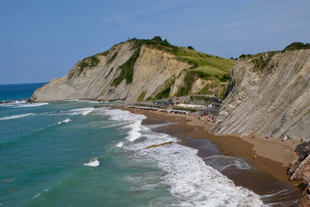surf in Itzurun beach, Zumaia