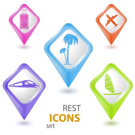 Rest pointers setのイラスト素材