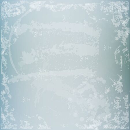 Winter grunge texture vector illustration with flakesのイラスト素材