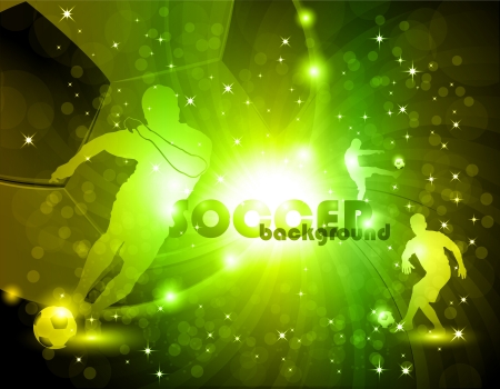 Green abstract soccer background eps10 vector illustrationのイラスト素材