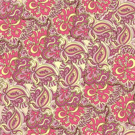 Seamless texture with flowers. Seamless pattern can be used for wallpaper, pattern fills, web page background,surface textures. Gorgeous seamless floral backgroundのイラスト素材