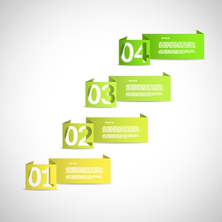 Option selecting paper templates vector illustrationのイラスト素材
