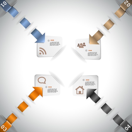 Infographic template for data presentation eps10 vector illustrationのイラスト素材
