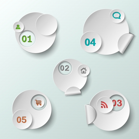 Abstract circle template  illustrationのイラスト素材