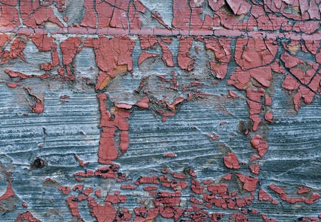 Old Shabby Wooden Planks with cracked color Paintの写真素材