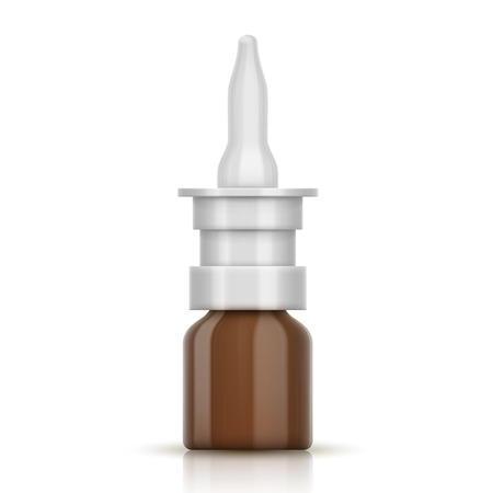 High Detailed Nasal Spray Bottle.のイラスト素材