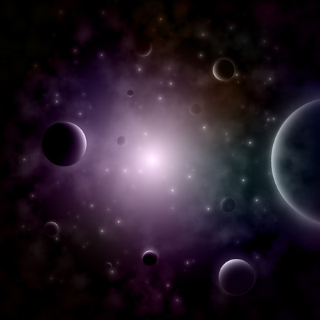 Exploding Star In the Space.のイラスト素材