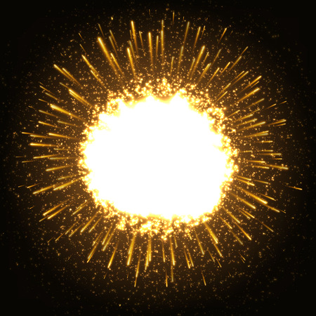 Huge Dazzle Explosion In the Space.のイラスト素材