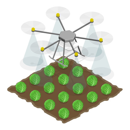 3D Isometric Flat Vector Set of Agriculture Scenes, Harvest Season. Item 6のイラスト素材