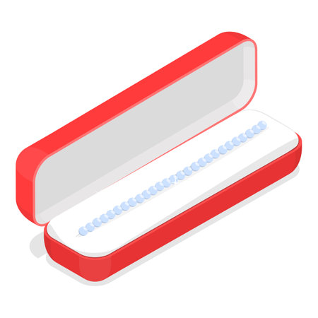 3D Isometric Flat Vector Set of Jewelry Boxs, Product Packing. Item 2のイラスト素材