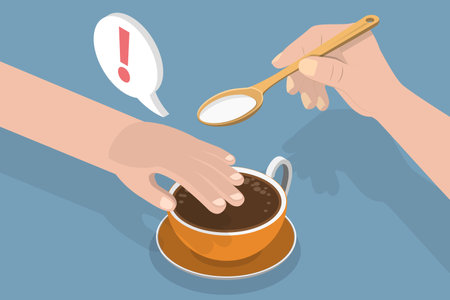 3D Isometric Flat Vector Conceptual Illustration of Sugar Control, Healthy Lifestyleのイラスト素材