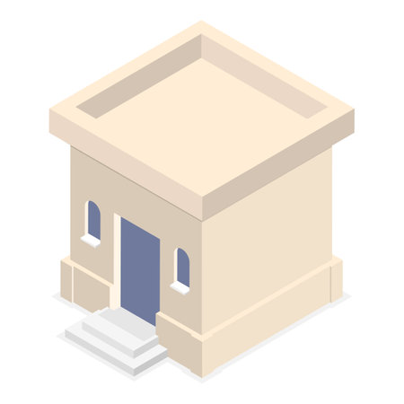 3D Isometric Flat Vector Illustration of Eastern Bazaar, Asian Street Market. Item 7のイラスト素材