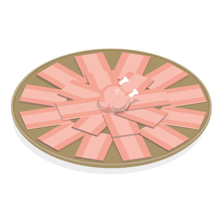 3D Isometric Flat Vector Set of Korean Food, Asian Cuisine. Item 4のイラスト素材