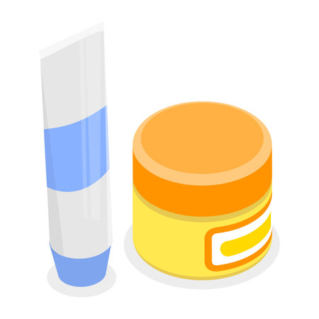 3D Isometric Flat Vector Set of Baby Food Items, Feeding Supplies. Item 3のイラスト素材