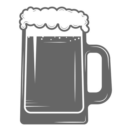 Set of two-color beer craft icons. Vector illustration. Contains arrows with hops arowhead, ribbon, bottles, mugs, barrel, hops, hand with hops.. Item 9のイラスト素材