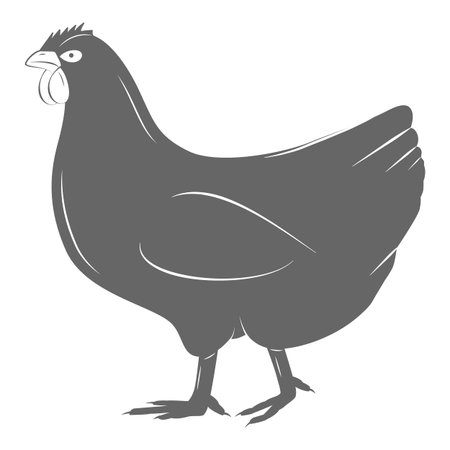 Farming Two-color Icon Set Vector Illustration. Contains Images of Barn, Farm Truck, Tractor, Cow, Chicken, Farmer, Eggs, Human Hands, Milk Can, Farm Constructions, Tomatoes.. Item 14のイラスト素材