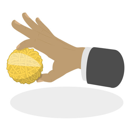 3D Isometric Flat Vector Set of Hand Gestures, Hands Holding Stuff. Item 3のイラスト素材