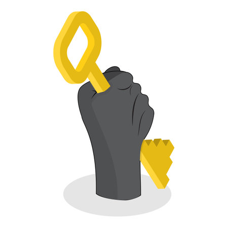 3D Isometric Flat Vector Set of Hacker Icons, Cyber Crime. Item 1のイラスト素材