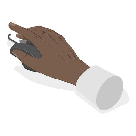 3D Isometric Flat Vector Set of Hand Gestures, Hands Holding Stuff. Item 4のイラスト素材