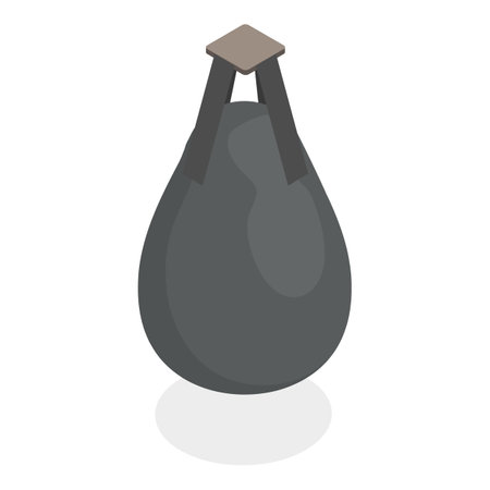 3D Isometric Flat Vector Set of Boxing Equipment Items, Professional Fighting Sport Accessories. Item 2のイラスト素材