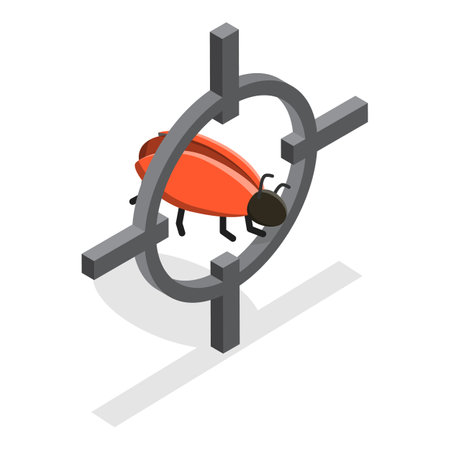 3D Isometric Flat Vector Set of Hacker Icons, Cyber Crime. Item 5のイラスト素材