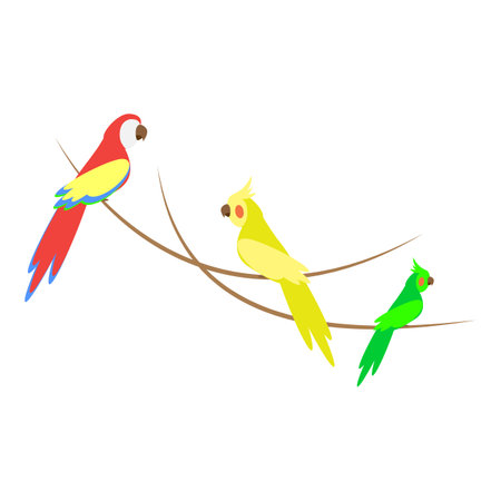 3D Isometric Flat Vector Set of Zoo Animals, WildLife Collection.のイラスト素材