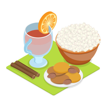 3D Isometric Flat Vector Illustration of Festa Junina, Traditional Brazilian Festival.のイラスト素材