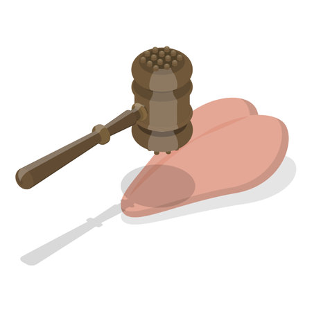 3D Isometric Flat Vector Illustration of How To Prepare Chicken Schnitzel, Homemade Food Recipe. Item 1のイラスト素材