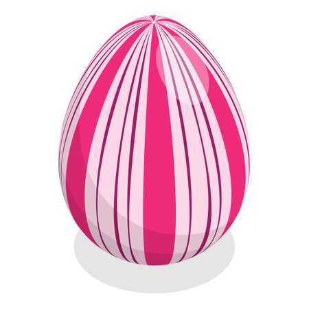 3D Isometric Flat Vector Illustration of Easter Eggs, Spring Holiday. Item 7のイラスト素材