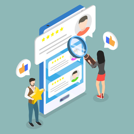 3D Isometric Flat Vector Illustration of Headhunter Service, Job Recruitment Processのイラスト素材