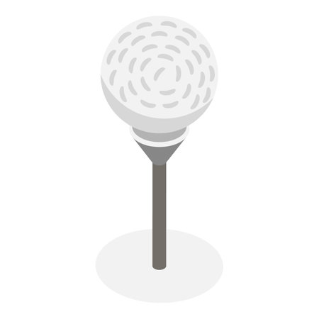 3D Isometric Flat Vector Set of Golf Equipment, Set Sport Items.のイラスト素材