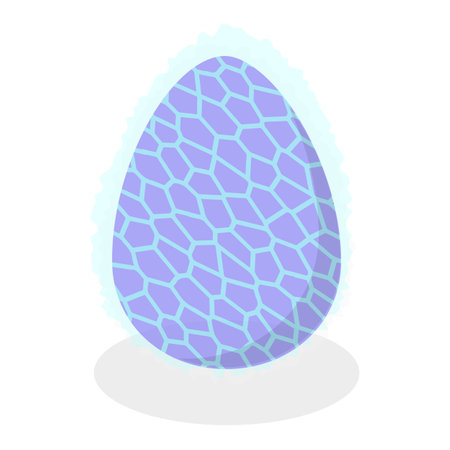 3D Isometric Flat Vector Set of Dragon Eggs, Fairy Tale Stones. Item 2のイラスト素材