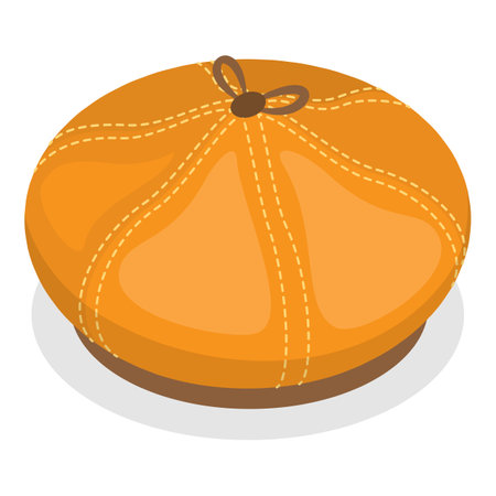 3D Isometric Flat Vector Set of Hats, headgears, Clothing Accessory. Item 8のイラスト素材
