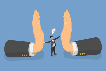 3D Isometric Flat Vector Illustration of Employee Resistance to Job Challenges, Strength, Influence and Authorityのイラスト素材