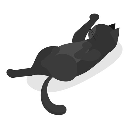 3D Isometric Flat Vector Illustration of Sleeping Pets, Adorable Sleeping Pets Collection Featuring Cats And Dogs. Item 1のイラスト素材