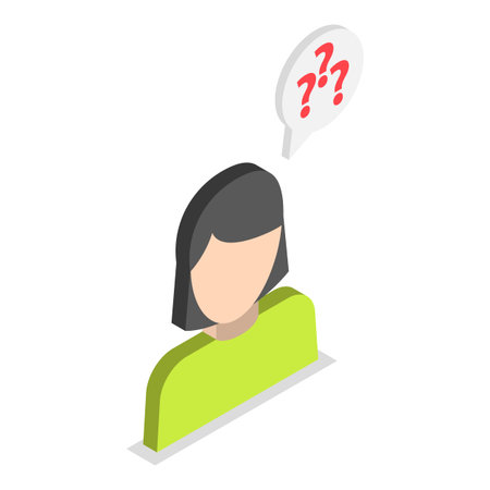 3D Isometric Flat Vector Illustration of Solving A Problem, Mental Process Of Cognition. Item 1のイラスト素材