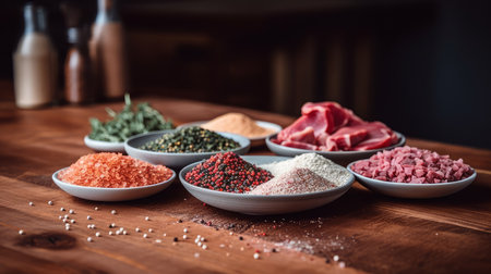 Seasoning for steak meal by Ai Generated.の素材