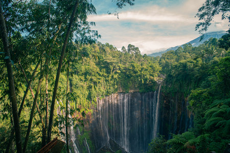 Waterfall at Doi Inthanon National Park, Thailand.の写真素材