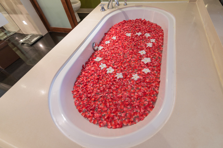 Bathtub   rosesの写真素材