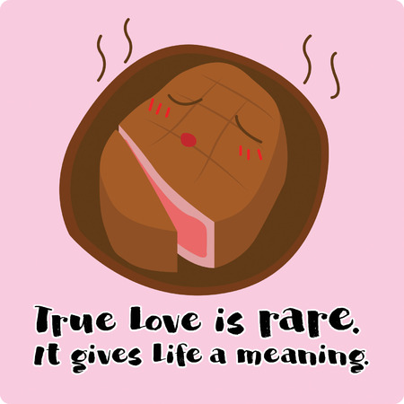 True love is rareのイラスト素材