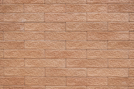 Brown Brick Wall Background Textureの写真素材