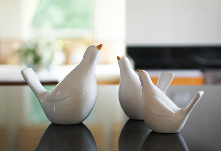 bird porcelain for home decorationの写真素材