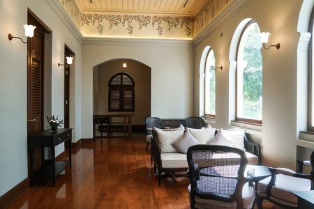 thai traditional interior design antique furniture colonial victorian styleのeditorial素材